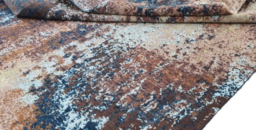Close-up detail of New Mahli rug from Pakistan showing Wool weave