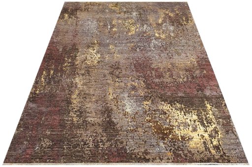 Corner detail of New Mahli rug showing border pattern and Wool pile