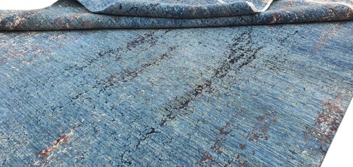 Close-up detail of New Mahli rug from Pakistan showing Wool weave