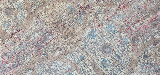 Central medallion detail of New Mahli rug from Pakistan