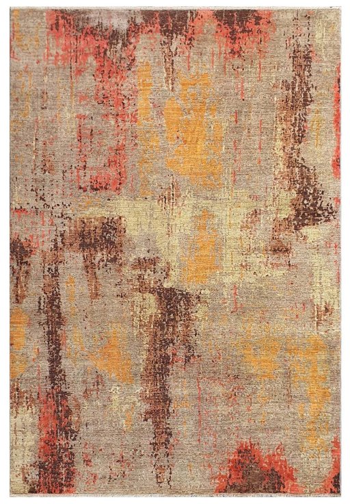 Full view of New Mahli rug from Pakistan, 297 × 200 cm in Multi Color tones