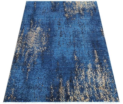 Corner detail of New Mahli rug showing border pattern and Wool pile