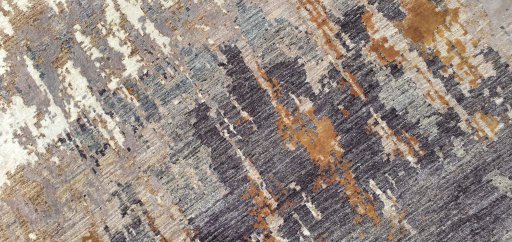 Central medallion detail of New Mahli rug from Pakistan