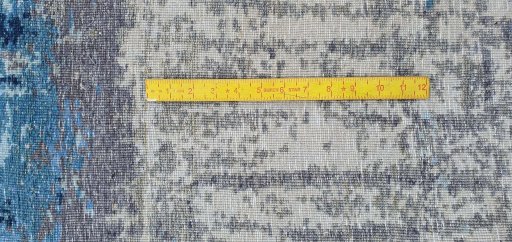 Full view of New Mahli rug from Pakistan, 243 × 169 cm in Blue tones