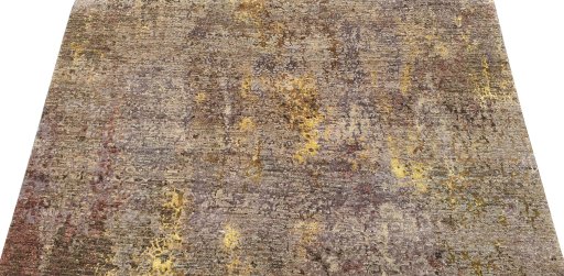 Backside of handmade New Mahli rug showing knot structure and weave density