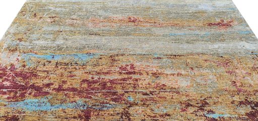 Surface texture of New Mahli rug with natural Wool and intricate pattern