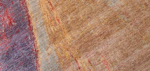 Central medallion detail of New Mahli rug from Pakistan