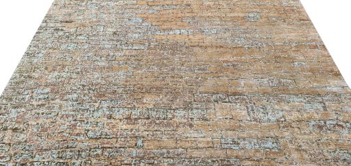 Surface texture of New Mahli rug with natural Wool and intricate pattern