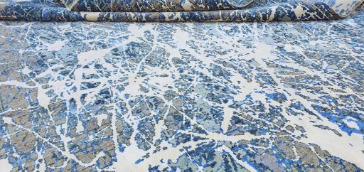 Close-up detail of New Mahli rug from Pakistan showing Wool weave
