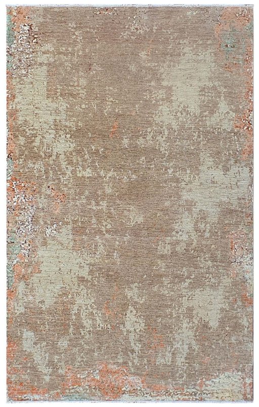 Full view of New Mahli rug from Pakistan, 315 × 199 cm in Beige tones