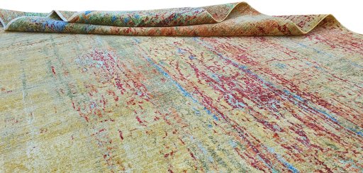 Close-up detail of New Mahli rug from Pakistan showing Wool weave