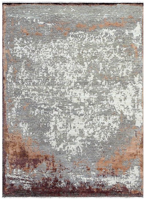 Full view of New Mahli rug from Pakistan, 252 × 169 cm in Beige tones