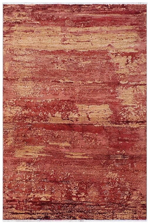 Full view of New Mahli rug from Pakistan, 248 × 169 cm in Red tones