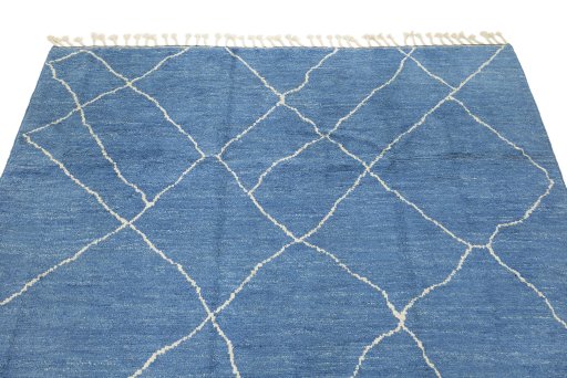 Surface texture of New Morocco rug with natural Wool and intricate pattern