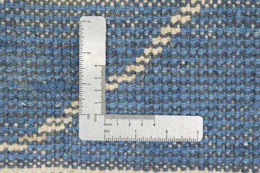 Close-up detail of New Morocco rug from Pakistan showing Wool weave