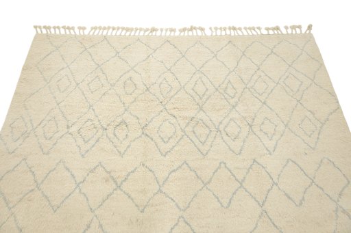 Surface texture of New Morocco rug with natural Wool and intricate pattern