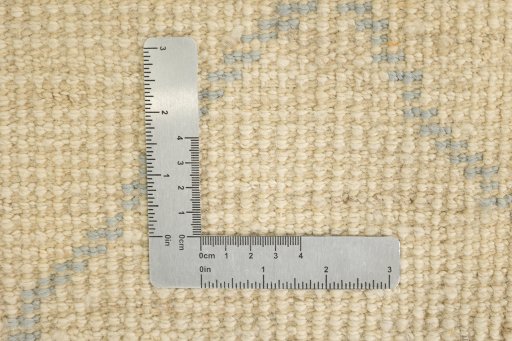 Close-up detail of New Morocco rug from Pakistan showing Wool weave