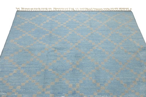 Surface texture of New Morocco rug with natural Wool and intricate pattern