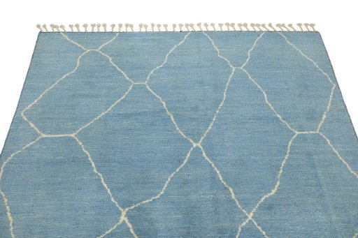 Surface texture of New Morocco rug with natural Wool and intricate pattern