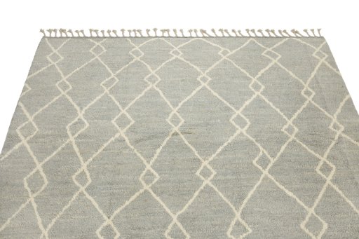Surface texture of New Morocco rug with natural Wool and intricate pattern