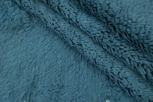 Full view of New Morocco rug from Pakistan, 406 × 302 cm in Dark blue tones