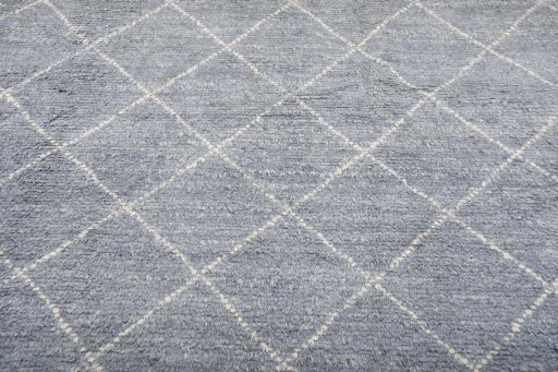 Surface texture of New Morocco rug with natural Wool and intricate pattern