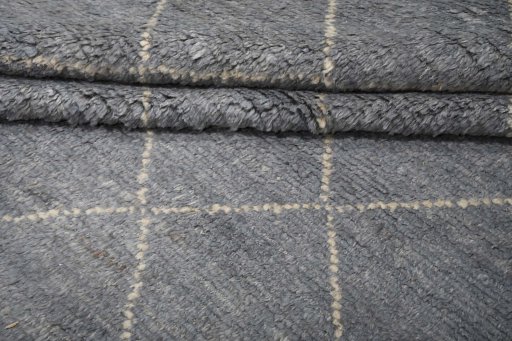 Close-up detail of New Morocco rug from Pakistan showing Wool weave
