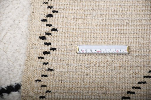 Surface texture of New Morocco rug with natural Wool and intricate pattern