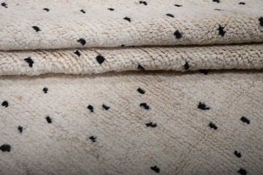 Surface texture of New Morocco rug with natural Wool and intricate pattern