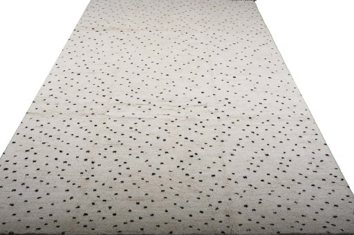 Surface texture of New Morocco rug with natural Wool and intricate pattern