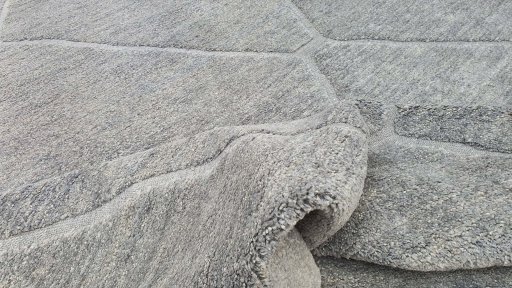 Close-up detail of New Morocco rug from Pakistan showing Wool weave