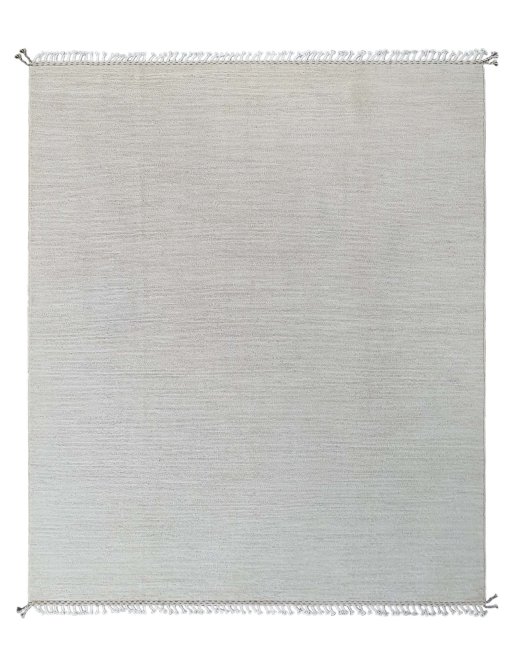 Full view of New Morocco rug from Pakistan, 299 × 256 cm in Beige tones