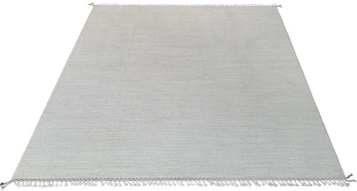 Corner detail of New Morocco rug showing border pattern and Wool pile