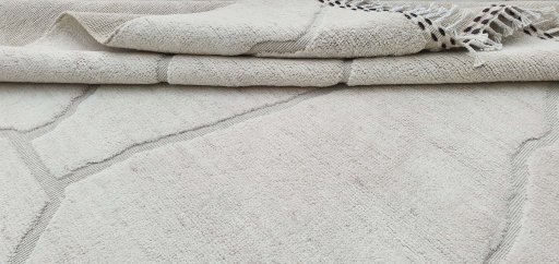 Close-up detail of New Morocco rug from Pakistan showing Wool weave