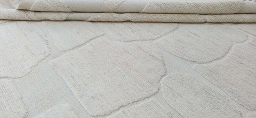 Close-up detail of New Morocco rug from Pakistan showing Wool weave