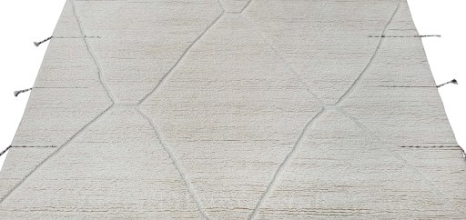 Surface texture of New Morocco rug with natural Wool and intricate pattern