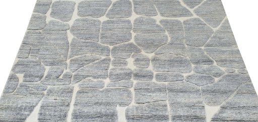 Surface texture of New Morocco rug with natural Wool and intricate pattern