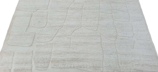 Surface texture of New Morocco rug with natural Wool and intricate pattern