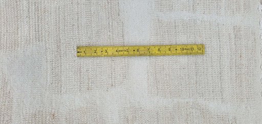 Full view of New Morocco rug from Pakistan, 236 × 176 cm in Beige tones