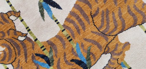 Central medallion detail of New Morocco rug from Pakistan