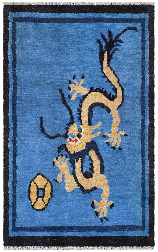 Full view of New Morocco rug from Pakistan, 169 × 100 cm in Multi Color tones