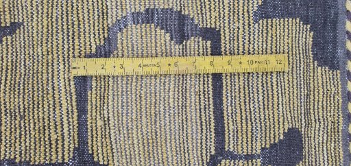 Full view of New Morocco rug from Pakistan, 302 × 209 cm in Yellow tones