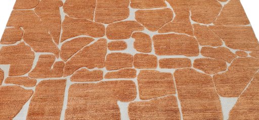 Surface texture of New Morocco rug with natural Wool and intricate pattern