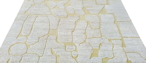 Surface texture of New Morocco rug with natural Wool and intricate pattern