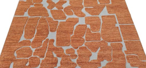 Surface texture of New Morocco rug with natural Wool and intricate pattern