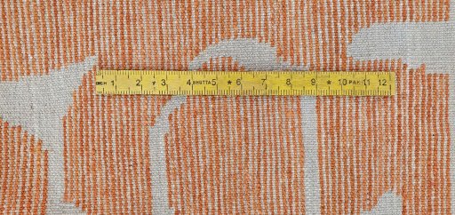 Full view of New Morocco rug from Pakistan, 251 × 178 cm in Yellow tones