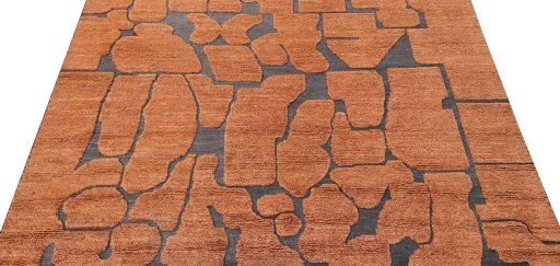 Surface texture of New Morocco rug with natural Wool and intricate pattern