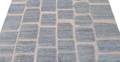 Surface texture of New Morocco rug with natural Wool and intricate pattern