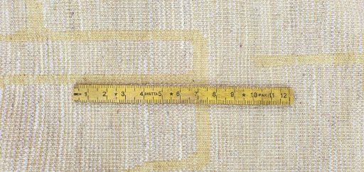 Full view of New Morocco rug from Pakistan, 243 × 178 cm in Beige tones