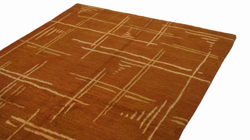 Surface texture of New Nepal Carpets rug with natural Silk and intricate pattern